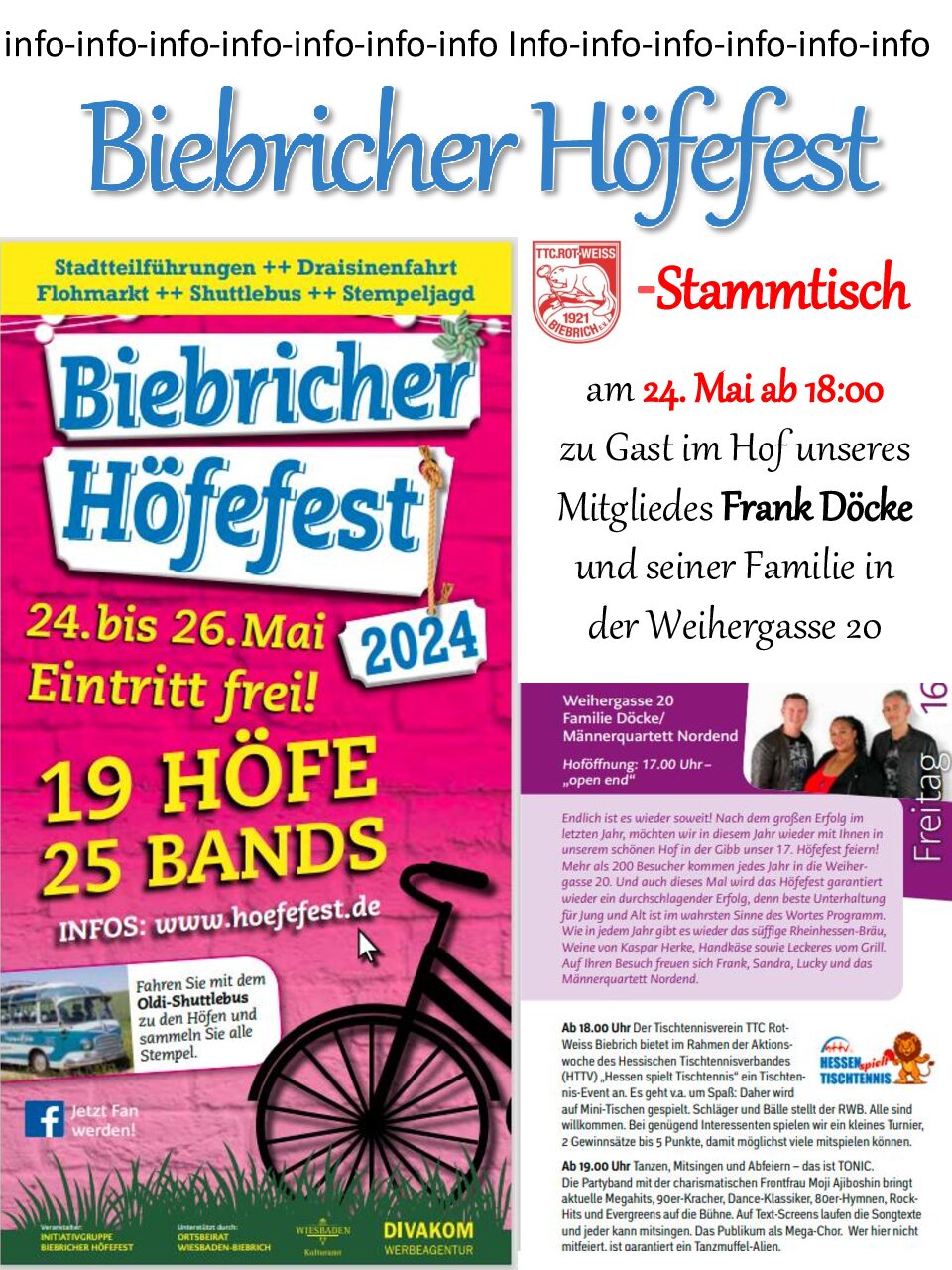 RWB-Stammtisch auf dem Biebricher Höfefest