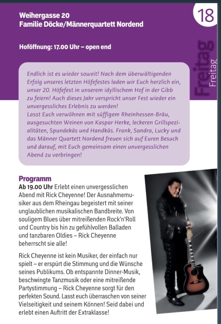 RWB-Stammtisch auf dem Höfefest in Biebrich